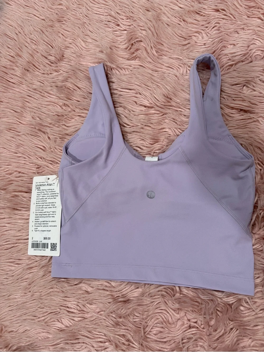 lululemon athletica Lavender Lightweight Scoop Sports Bra